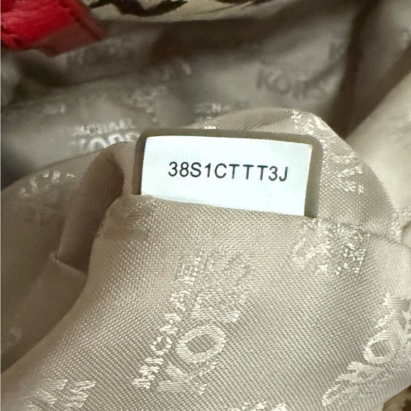 Authentic Michael Kors Signature Tan Pink Tote Bag! - Picture 12 of 14